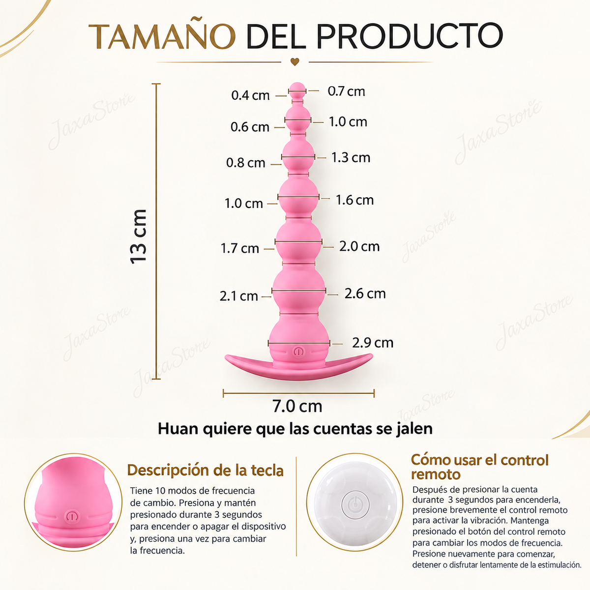 Vibrador Estimulador Recargable Con Control