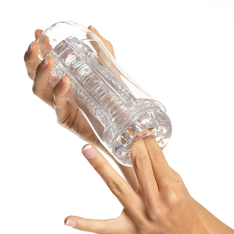 Masturbador Masculino Transparente con Flexibilidad