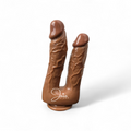 Dildo Doble Pene Chocolate