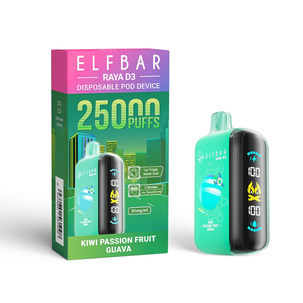 ElfBar 25 Mil Puffs Kiwi Passion Fruit Guava