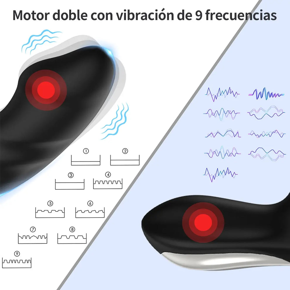 Plug vibrador con APP compatible con Ios y Android