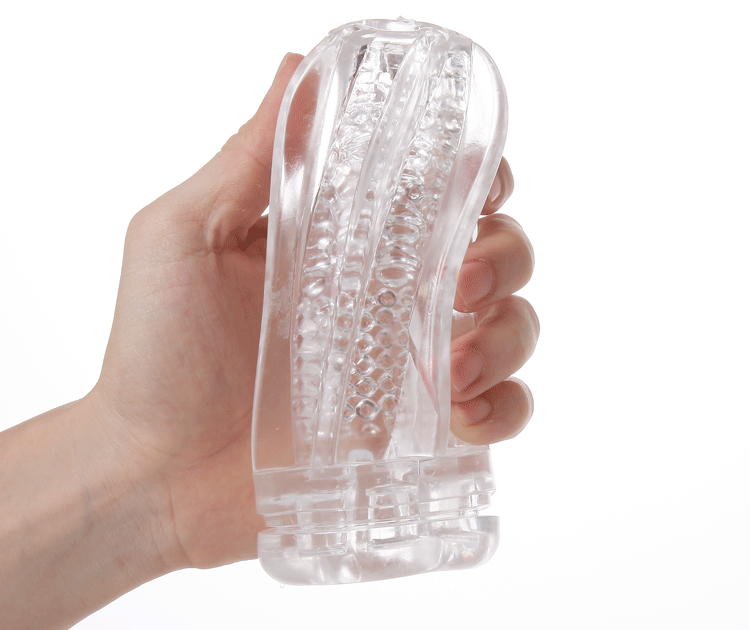 Masturbador Masculino Transparente con Flexibilidad