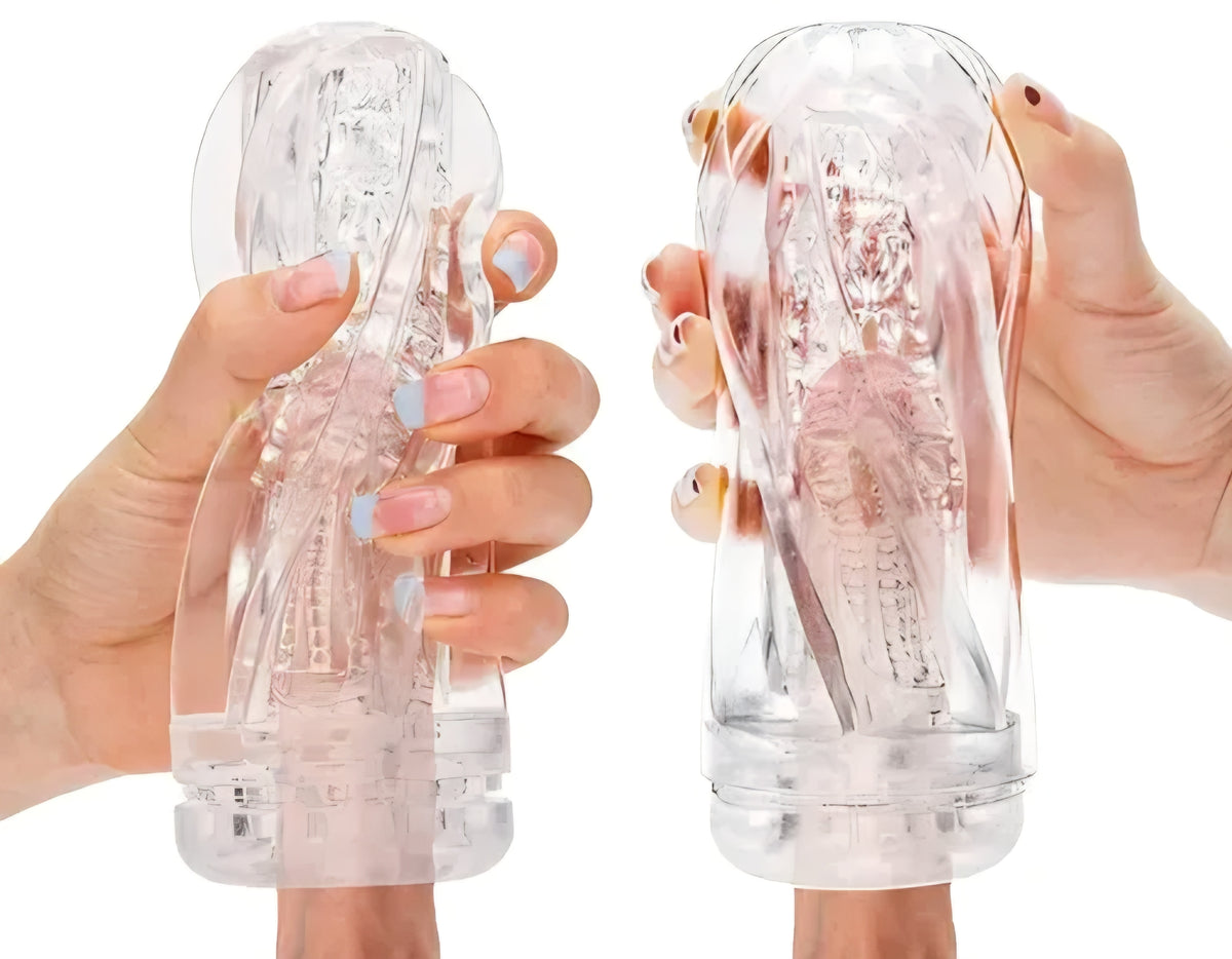 Masturbador Masculino Transparente con Flexibilidad